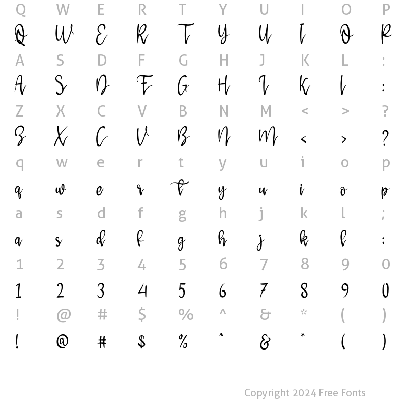 Character Map of Halmuda Regular