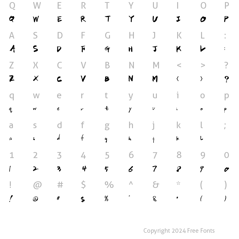 Character Map of HanS BoomBoom