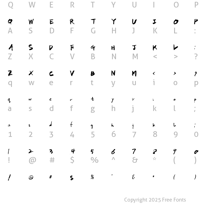 Character Map of HanS NGoolim