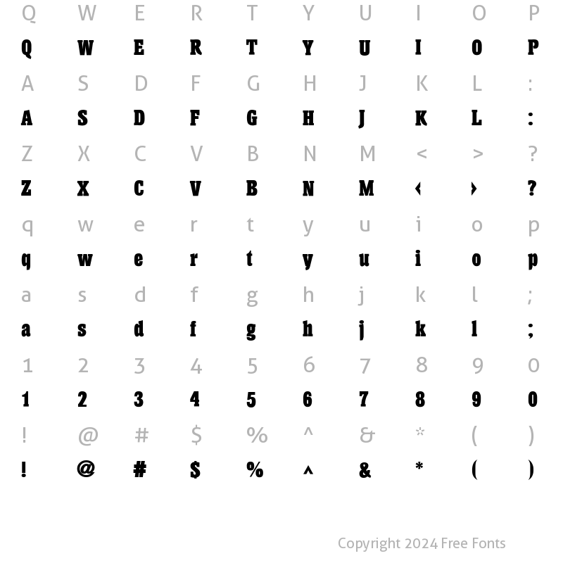 Character Map of Hansen Regular