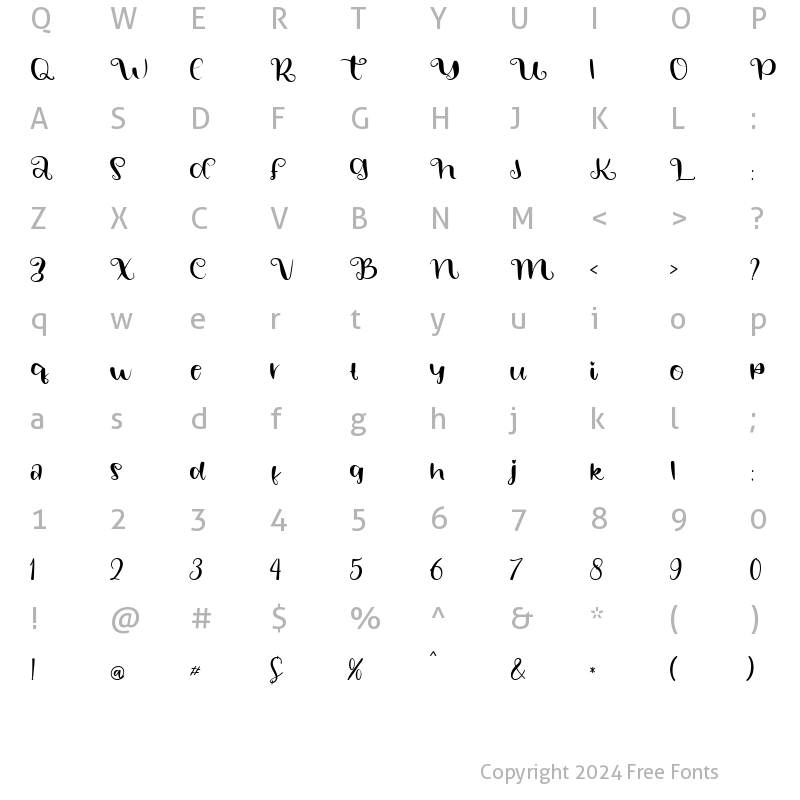 Character Map of HAPPY WINTER Regular