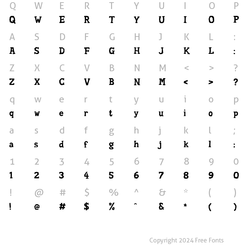 Character Map of Hard Compound Regular