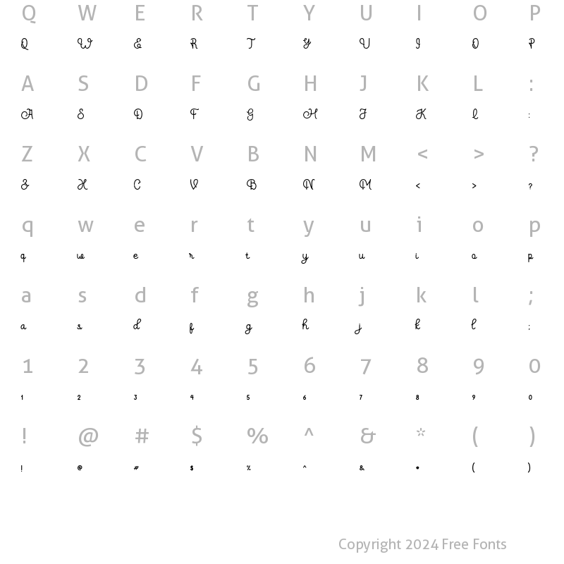 Character Map of Hard Stones Pro Regular