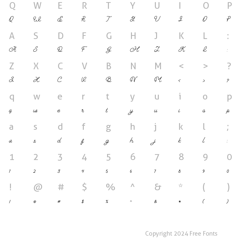 Character Map of Hard Stones Script Regular