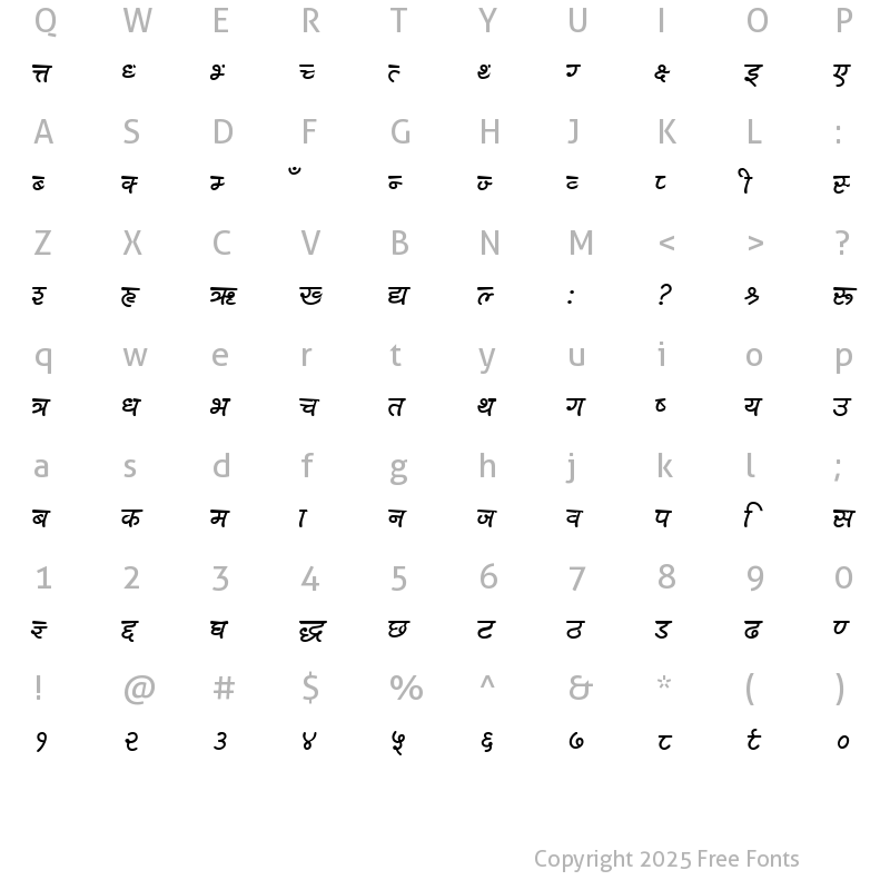 Character Map of HarkaMCCSSemiBold Semi Bold001.000