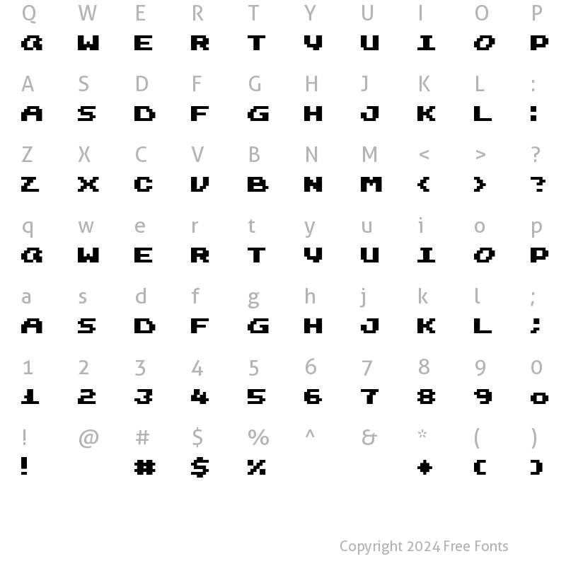 Character Map of Harmonica Regular