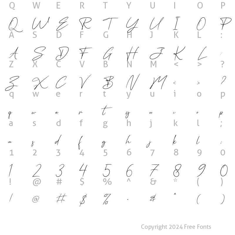 Character Map of Hathem Bosteem Regular