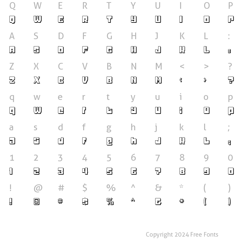 Character Map of Headcold Shadow