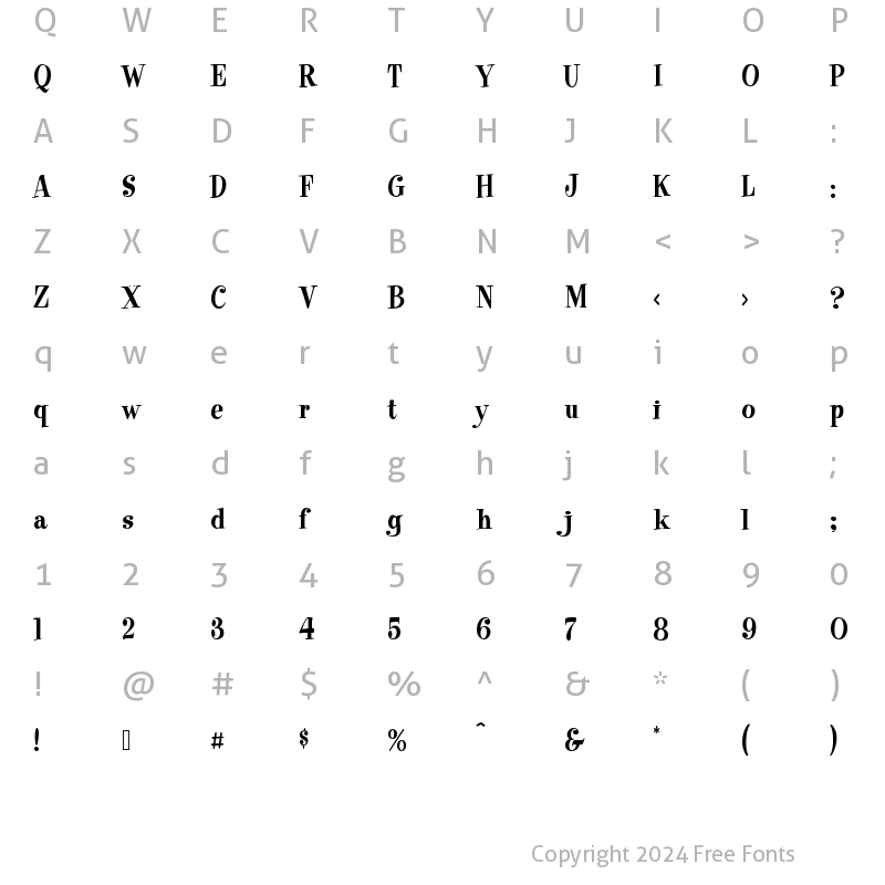 Character Map of Heatwave RUS BEST Regular