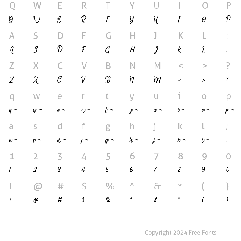 Character Map of Heland SS02