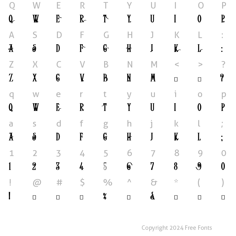 Character Map of Helena-Bold Bold