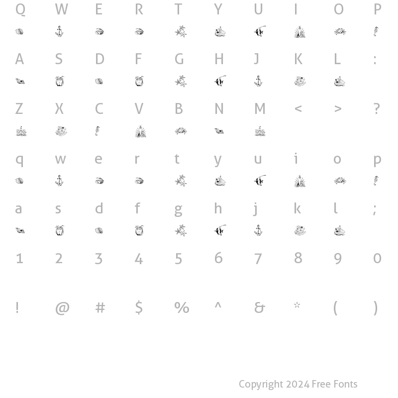 Character Map of Helight Dingbat Regular