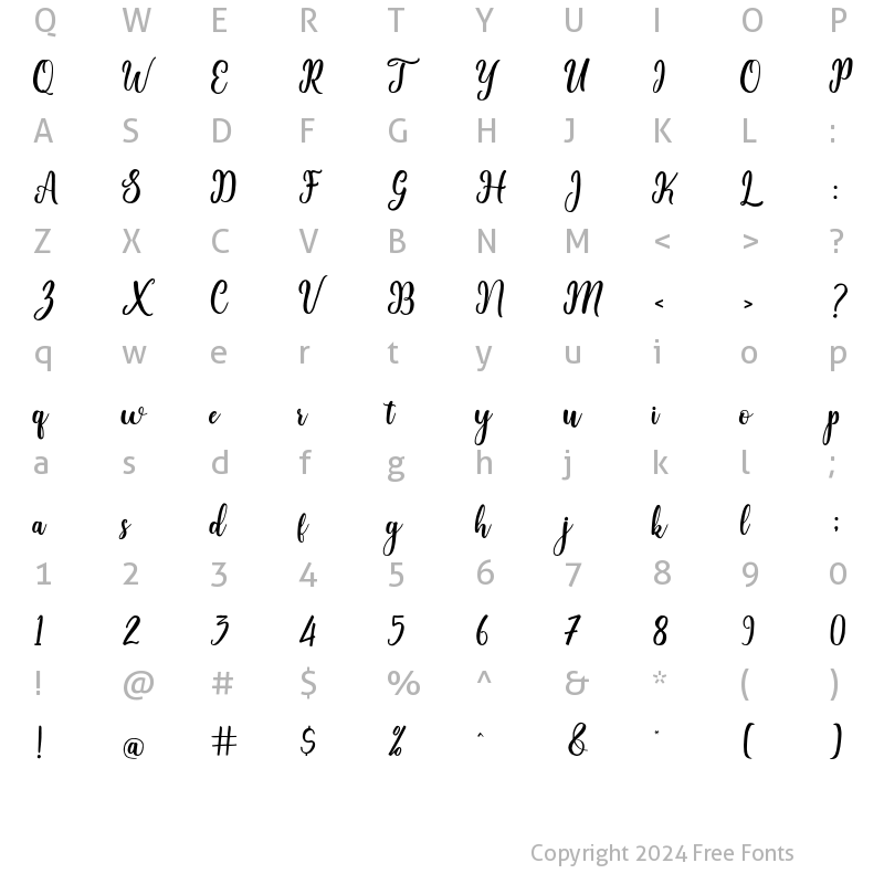 Character Map of Hello Flansher Regular