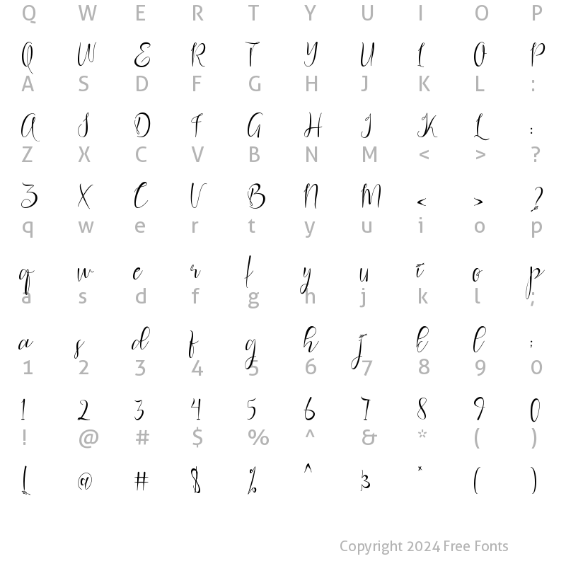 Character Map of hello valentine Regular