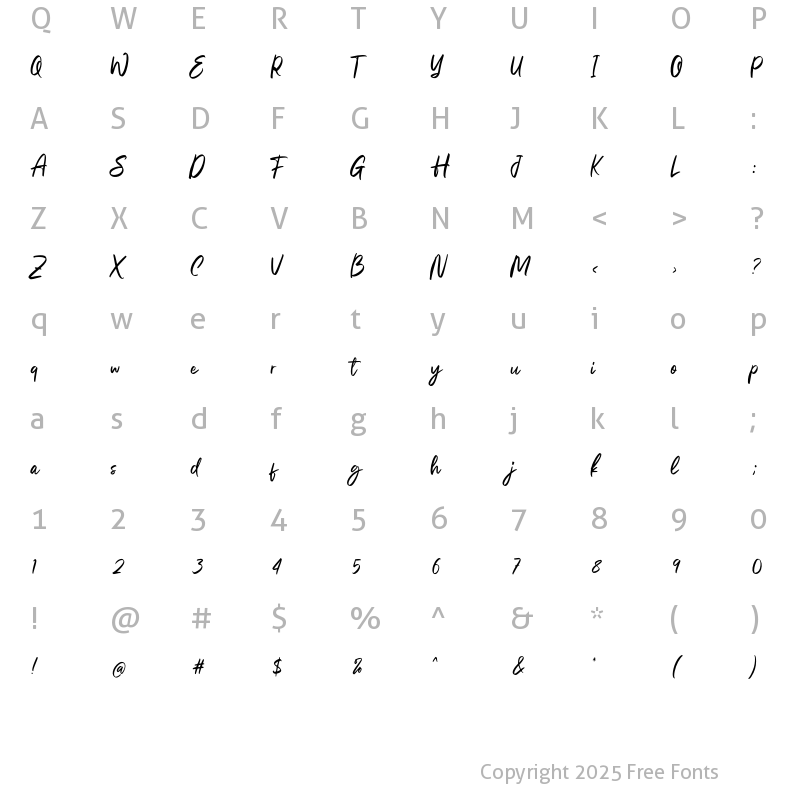 Character Map of Helloo Gladiattor Regular