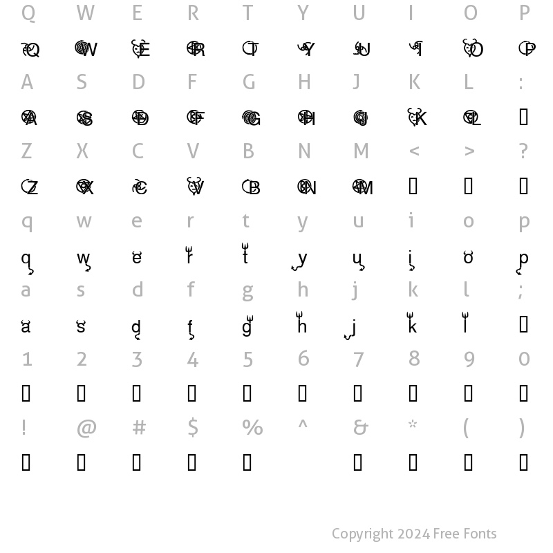 Character Map of HELLvetica Regular