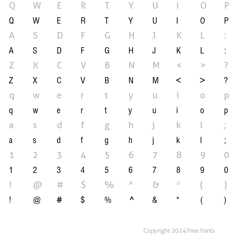Character Map of Helvetica 2 BQ Regular
