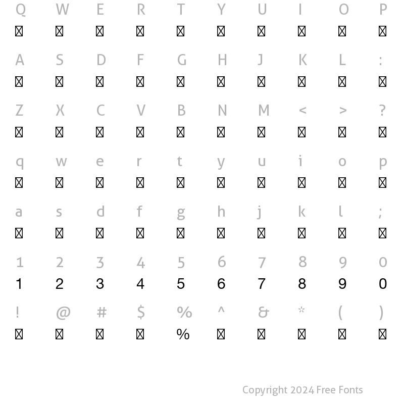 Character Map of Helvetica LT Std Fractions