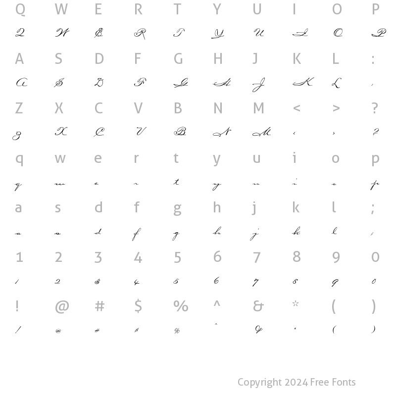 Character Map of Hemingway Regular