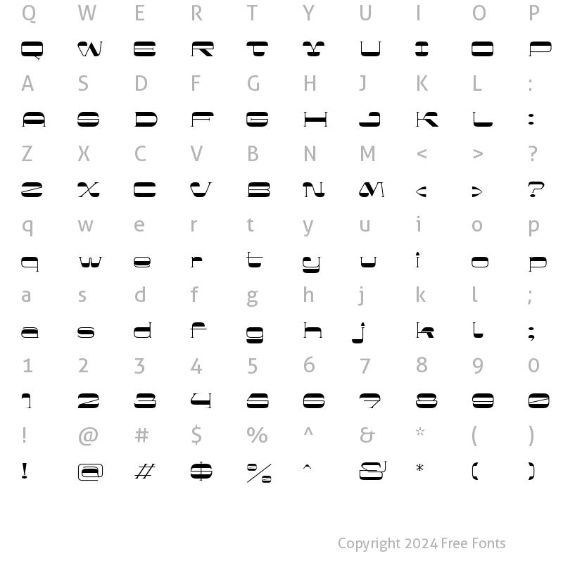 Character Map of Her and son Regular