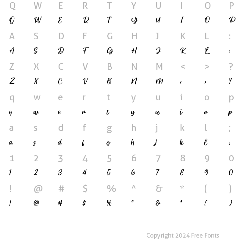 Character Map of Herisson Regular