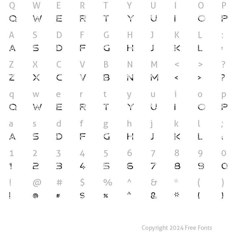 Character Map of Hermannstadt Regular Press