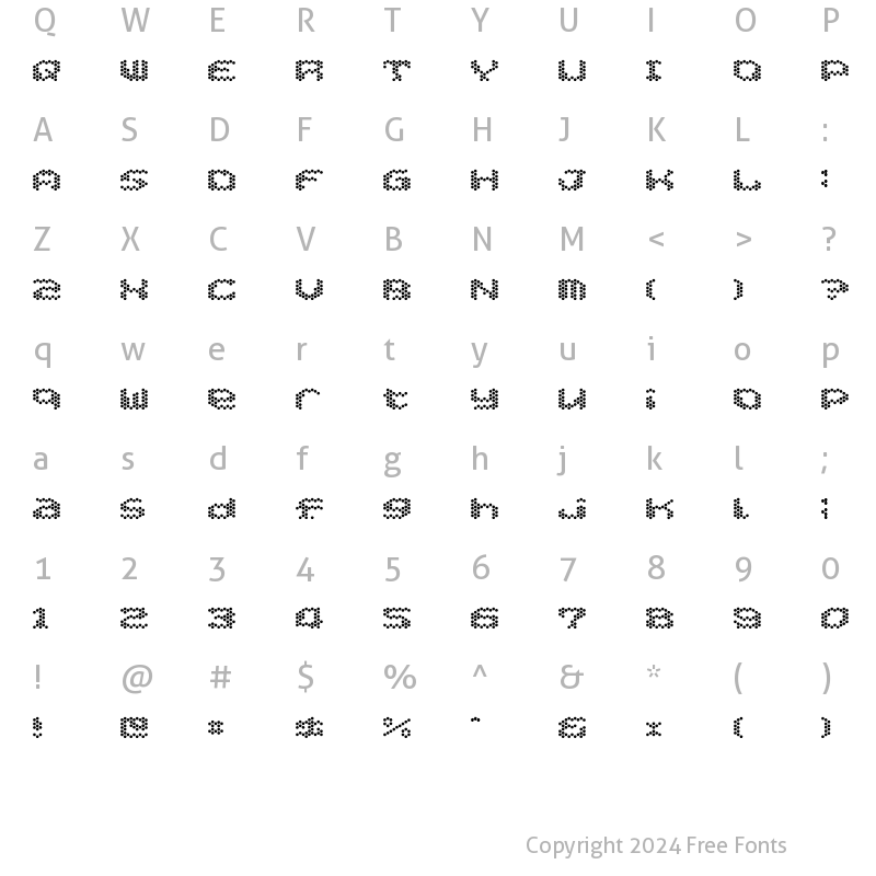 Character Map of Hexaglamorous Regular