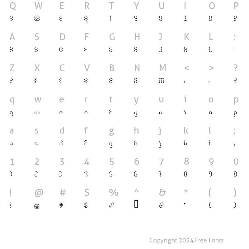 Character Map of Hexatype LT Std Bold Regular