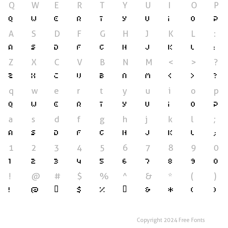 Character Map of HIAIRPORTDEPARTURE Regular