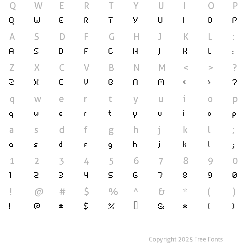 Character Map of HIAIRPORTFFMCON Regular