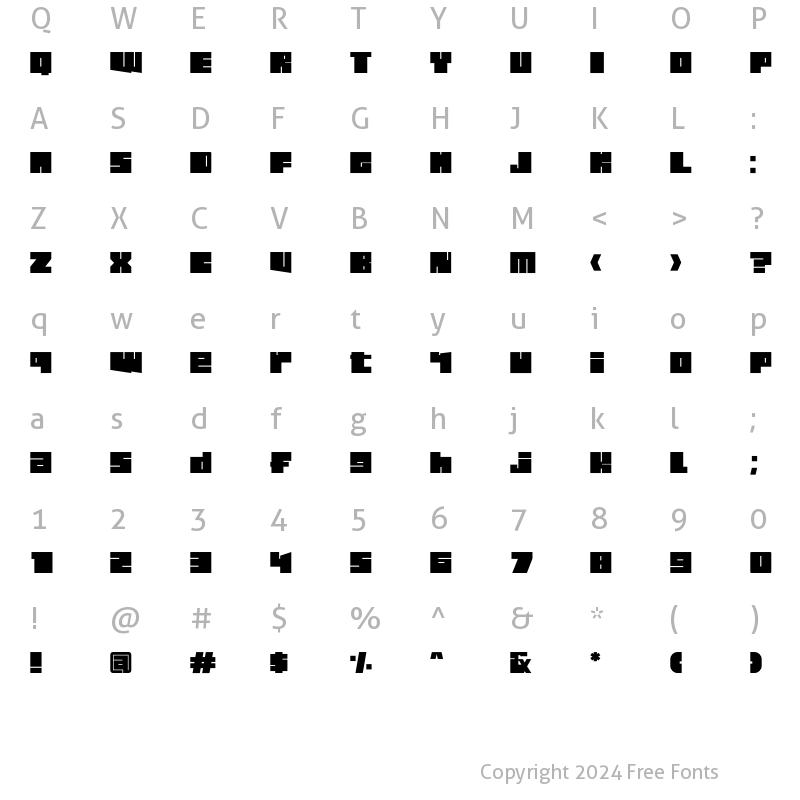 Character Map of Hidden Agenda Regular