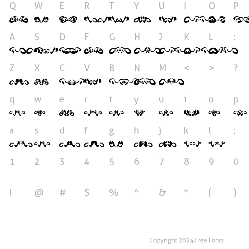 Character Map of Hidden Ghosts Hidden Ghosts