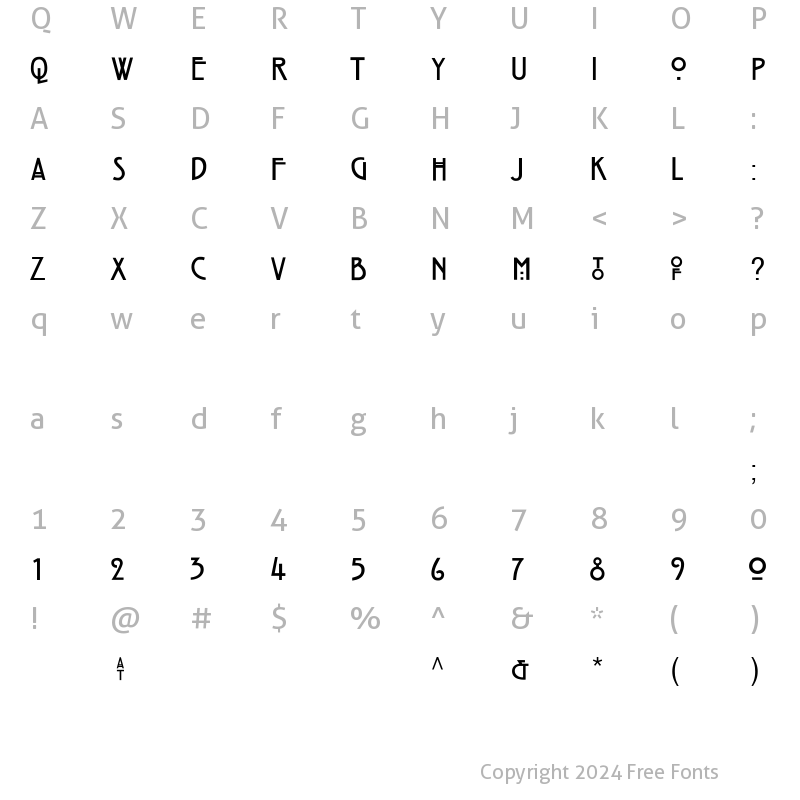 Character Map of Hill House Medium