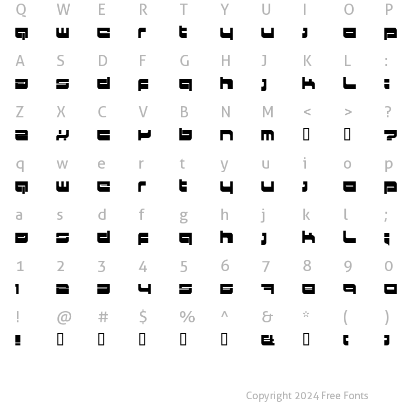 Character Map of HKI metropol Regular