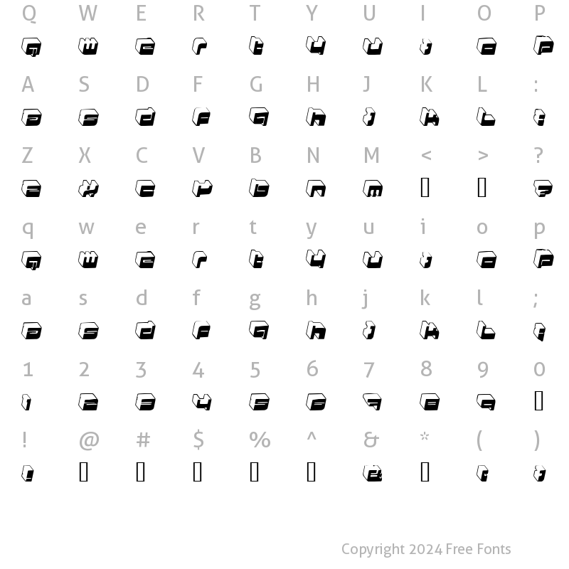 Character Map of HKI Nightlife Regular