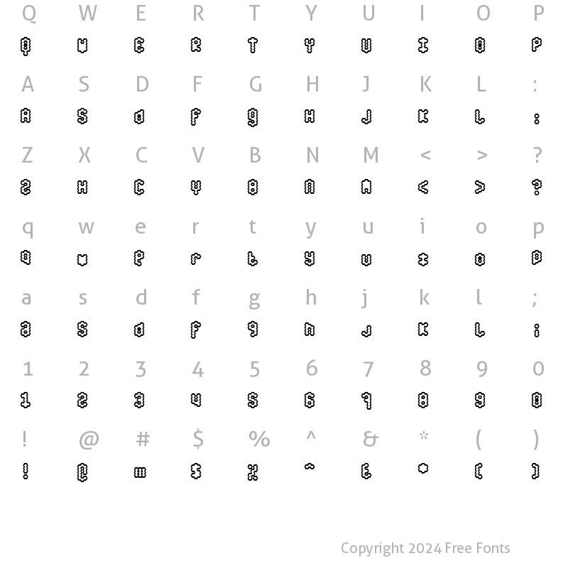 Character Map of honey Ultra