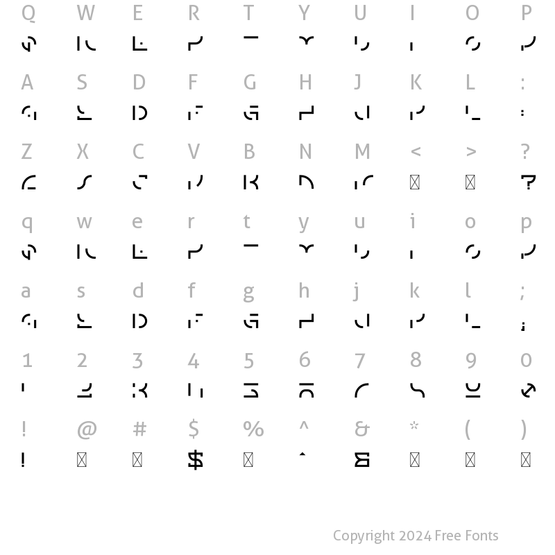 Character Map of Horizon Elementsfour