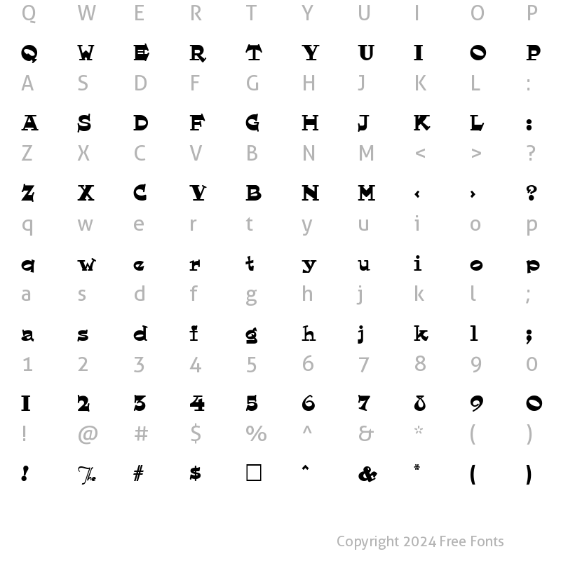 Character Map of Hornswoggled Normal