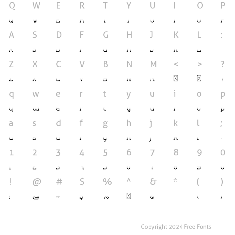 Character Map of Hot Rod Texture