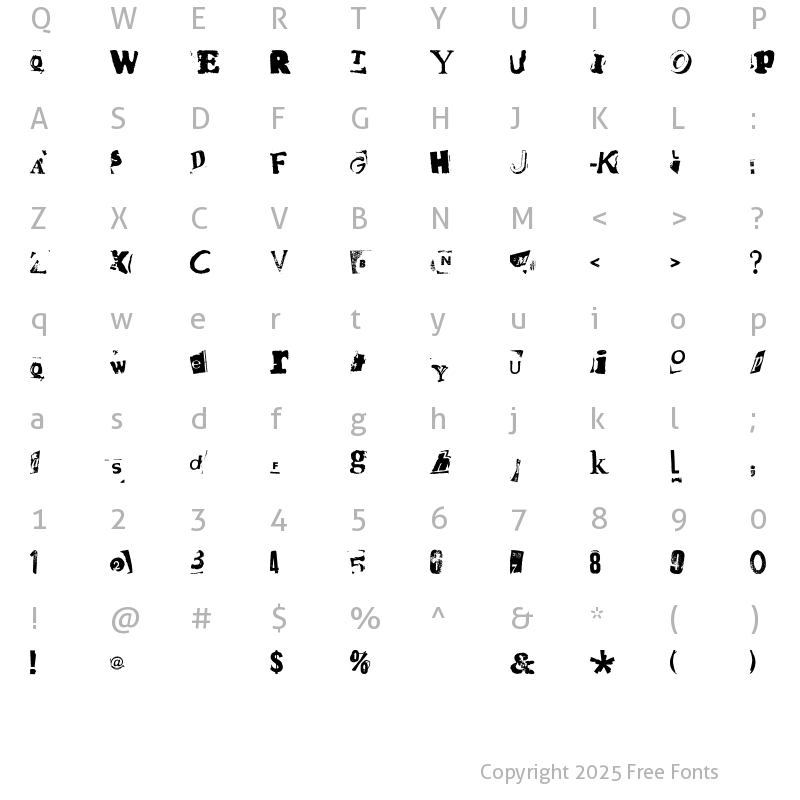 Character Map of HotPlate LT Std 3