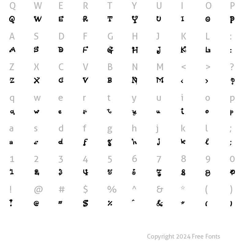 Character Map of HotSauceC Regular