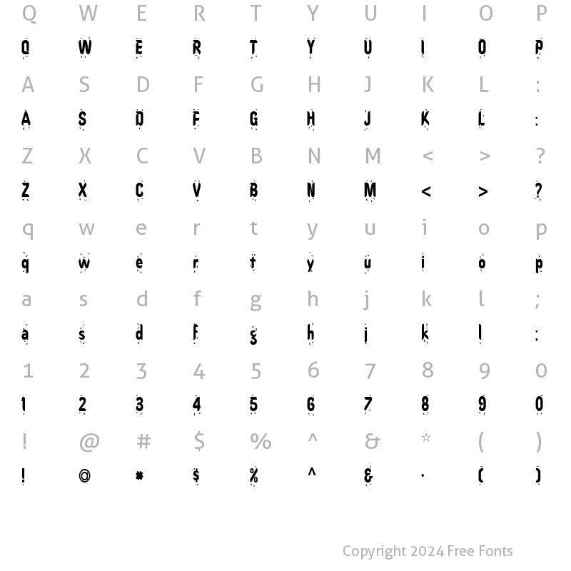 Character Map of HotStuff-Condensed Normal