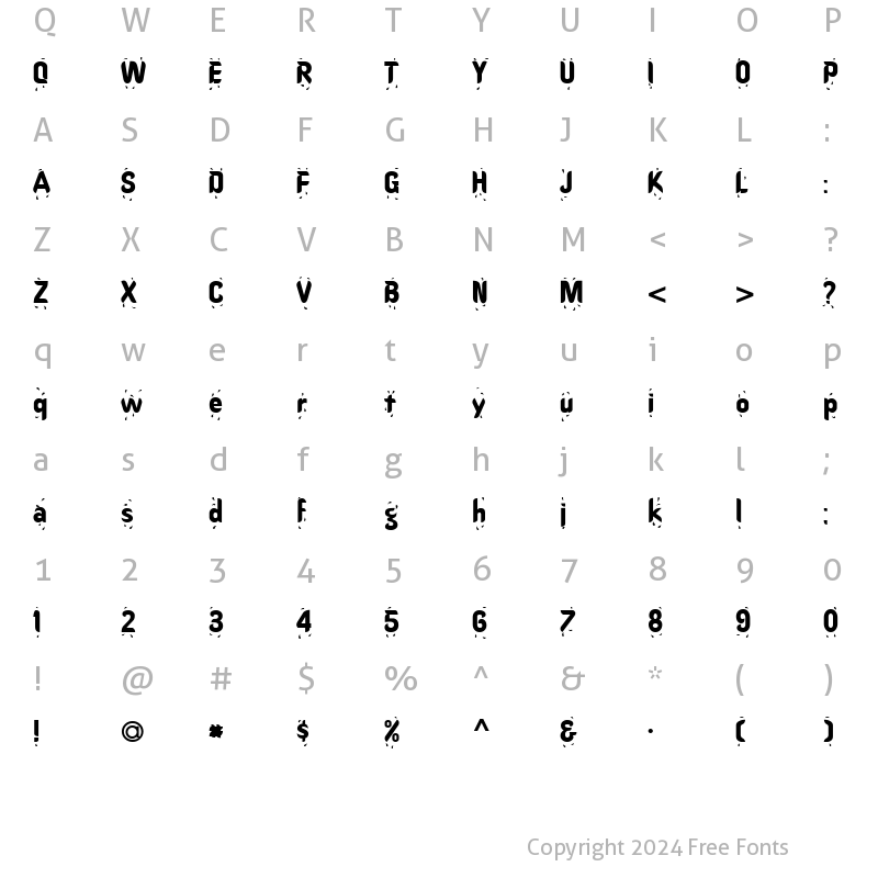 Character Map of HotStuff Normal