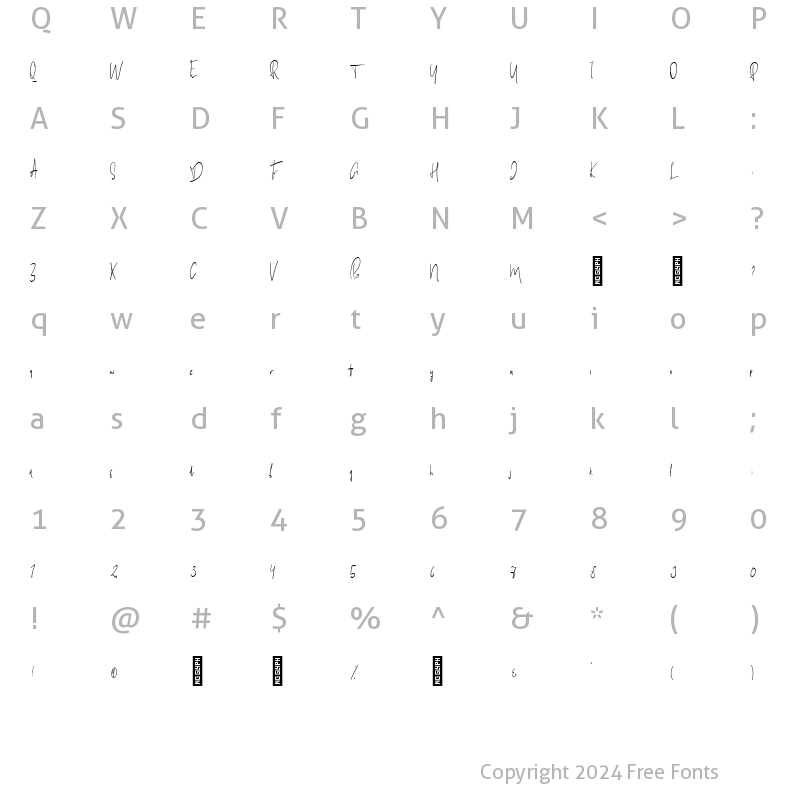 Character Map of House_of_Mouse_alt Regular