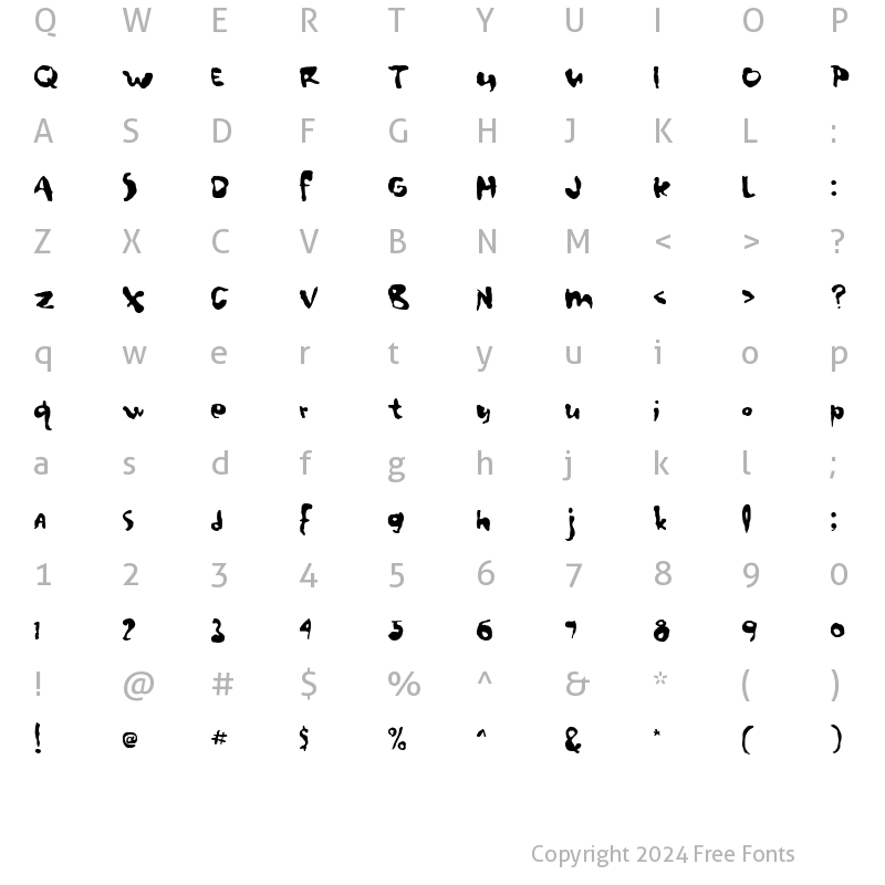 Character Map of HouseSawce Regular