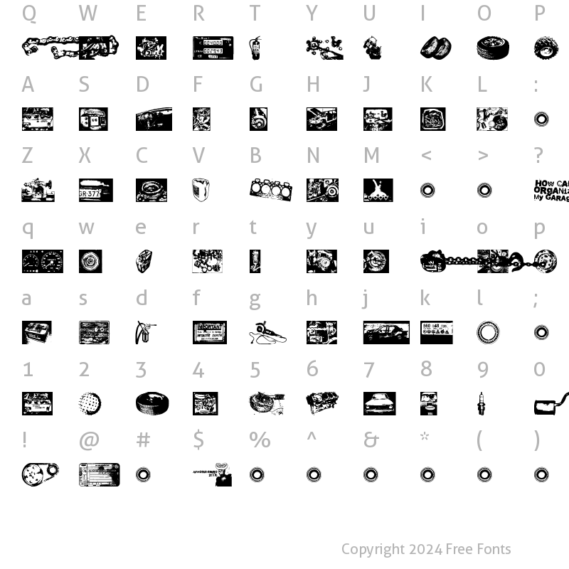 Character Map of How Can I Organize My Garage? Regular