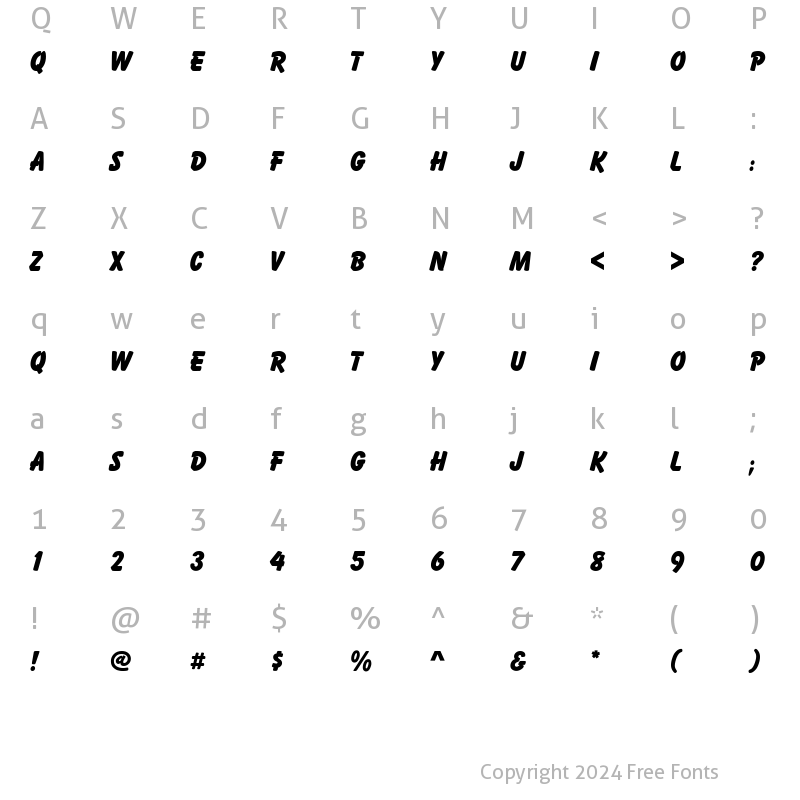 Character Map of Howzat Display Caps SSi Regular