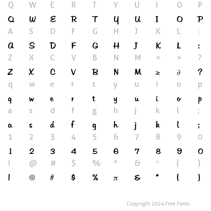 Character Map of Hudson Medium