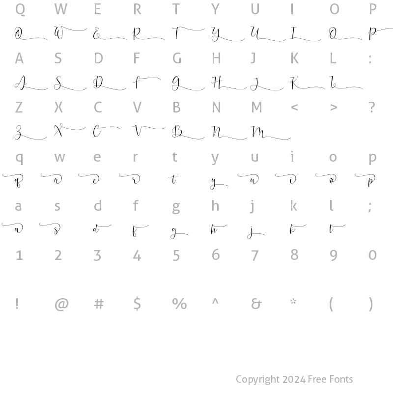 Character Map of Hunsleitta Alt One Regular