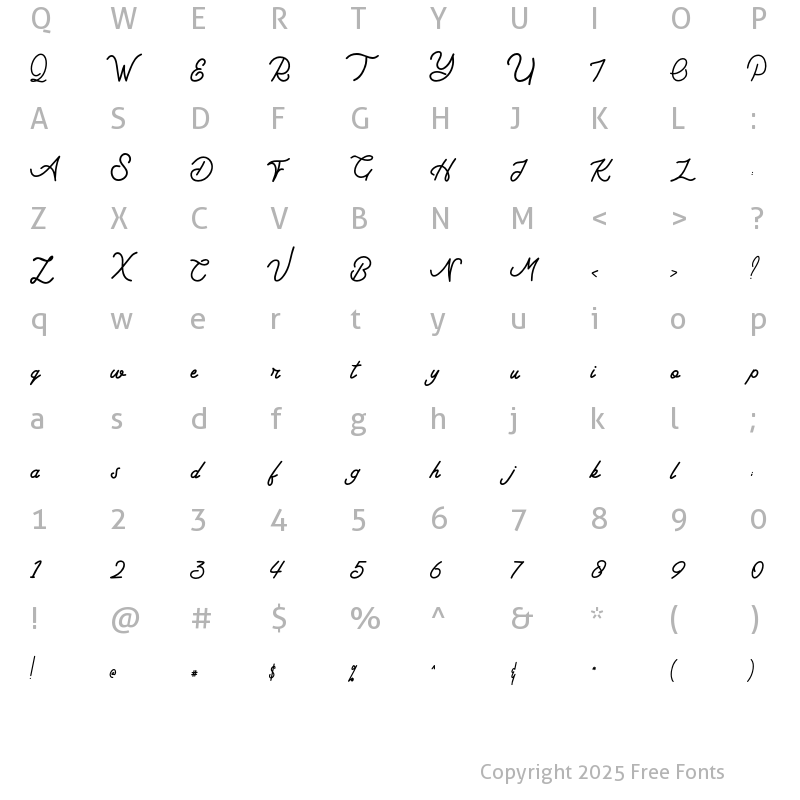 Character Map of Hustle Faster Regular